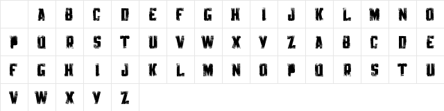 Knackpack_Std_Distroy Regular Character Map Knackpack_Std_Distroy Regular Character Map