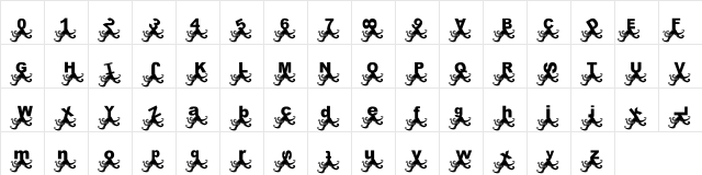 Paul Pulpo Regular Character Map Paul Pulpo Regular Character Map