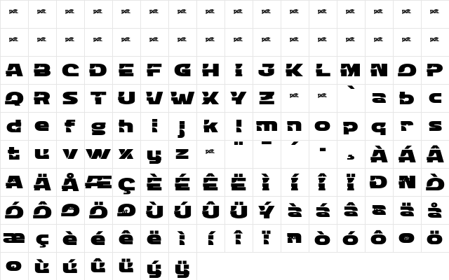 DROPEX Regular Regular Character Map DROPEX Regular Regular Character Map