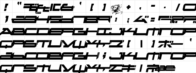 Metatron2 Normal Character Map