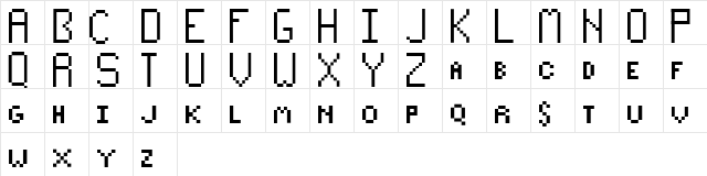 Paxilized Regular Character Map Paxilized Regular Character Map