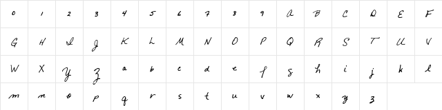 FG Cindywrite Regular Character Map FG Cindywrite Regular Character Map