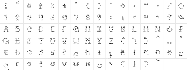 PC Garden Regular Character Map