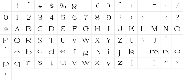 Muifamoso Demo Thin Regular Character Map Muifamoso Demo Thin Regular Character Map