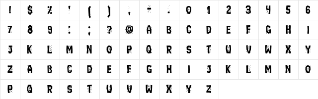 Ignorant Book Regular Character Map Ignorant Book Regular Character Map