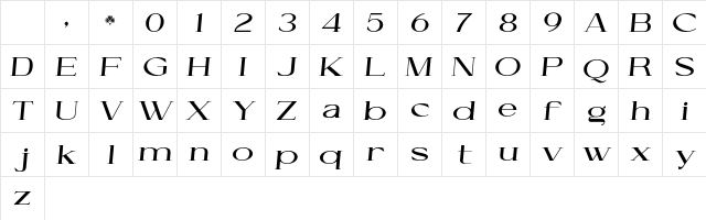 Cellofy Exp Ita Bold Italic Character Map Cellofy Exp Ita Bold Italic Character Map
