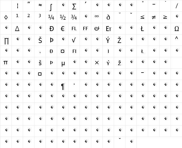 PageSans-LightSCExpert Regular Character Map PageSans-LightSCExpert Regular Character Map