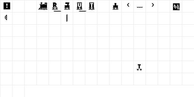 PCBlockBoy Regular Character Map PCBlockBoy Regular Character Map