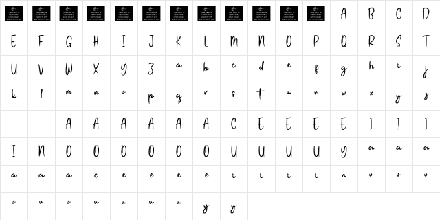 Srangat Personal Use Character Map Srangat Personal Use Character Map