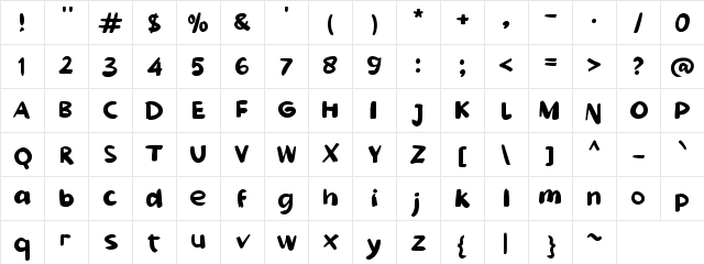 f Fowell Regular Character Map f Fowell Regular Character Map