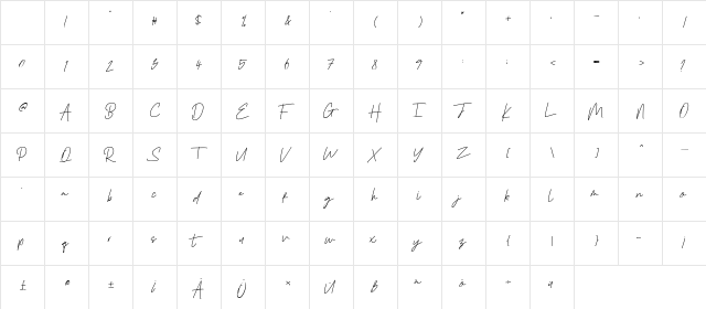 Emmaverp Regular Character Map Emmaverp Regular Character Map