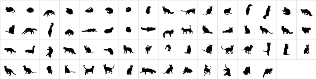 Gattofont Regular Character Map Gattofont Regular Character Map