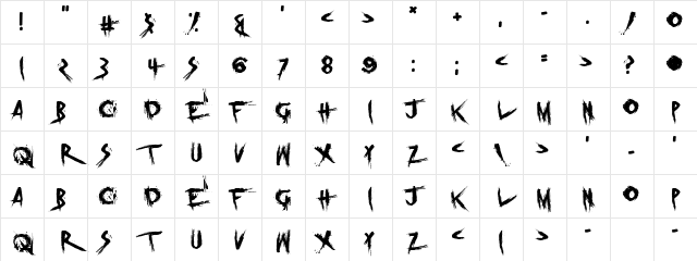 Prodigy Forever Regular Character Map Prodigy Forever Regular Character Map