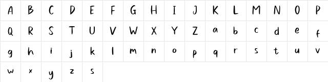 Sweet Buttermilk Free Sans Regular Character Map