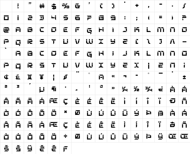 Zero Prime Laser Regular Character Map