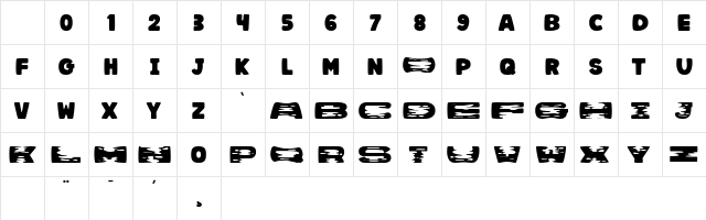 MOZA Regular Character Map