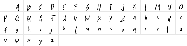 Zallord Regular Character Map