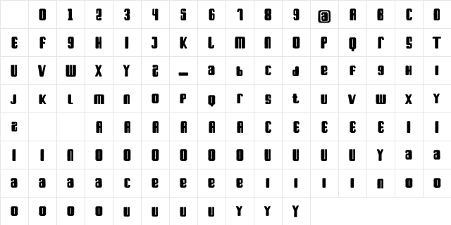 Bark For Life Regular Character Map Bark For Life Regular Character Map