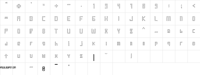 Leven Traze Italic Character Map