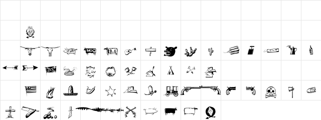 WayOutWest Critters Character Map WayOutWest Critters Character Map