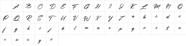 Outeris Free Font Regular Character Map