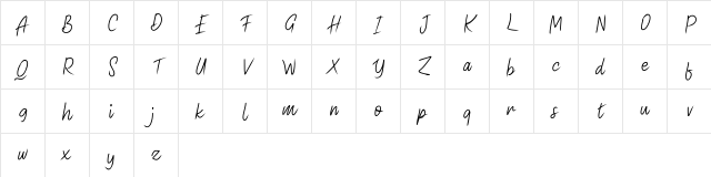 Acusted FREE Regular Character Map Acusted FREE Regular Character Map