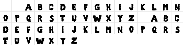 101! Corroded Regular Character Map