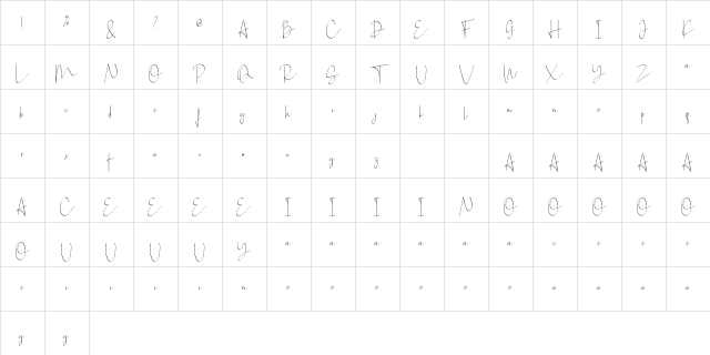 Saint Hilton Regular Character Map Saint Hilton Regular Character Map