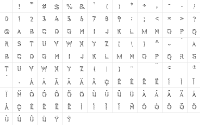 Unique Line Regular Character Map Unique Line Regular Character Map