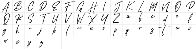 Satturday Collection Regular Character Map