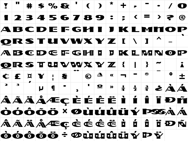 Kahana ITC Regular Character Map Kahana ITC Regular Character Map