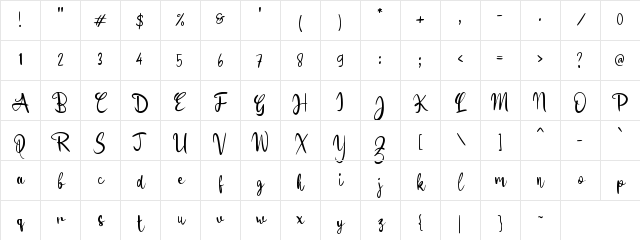 f Fellahin Regular Character Map
