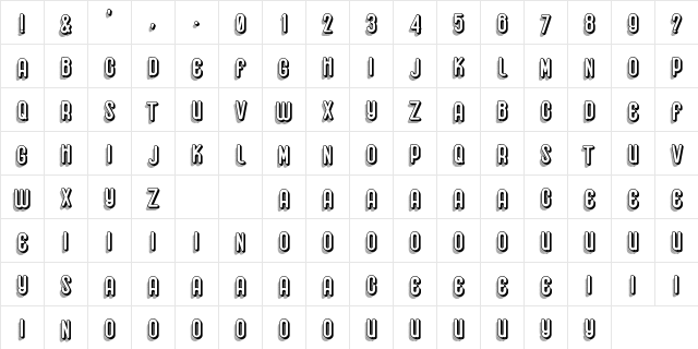 Hemondalisa Regular Character Map Hemondalisa Regular Character Map