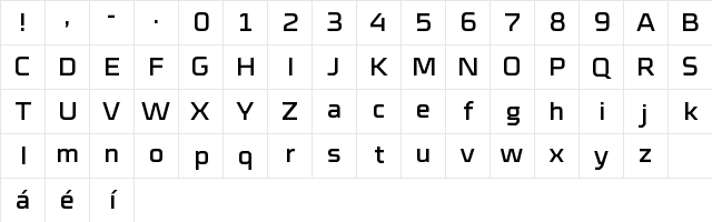 Cube Regular Character Map