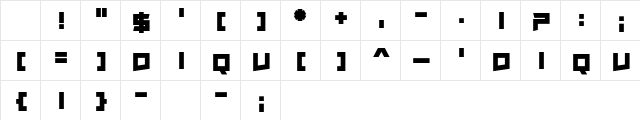 Isite Regular Character Map Isite Regular Character Map