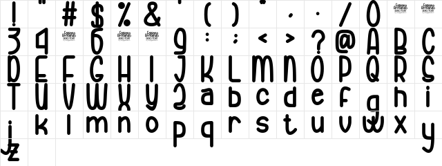 Fabiano Armando  Extra Bold Regular Character Map