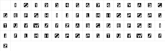 Demode Negative Character Map Demode Negative Character Map