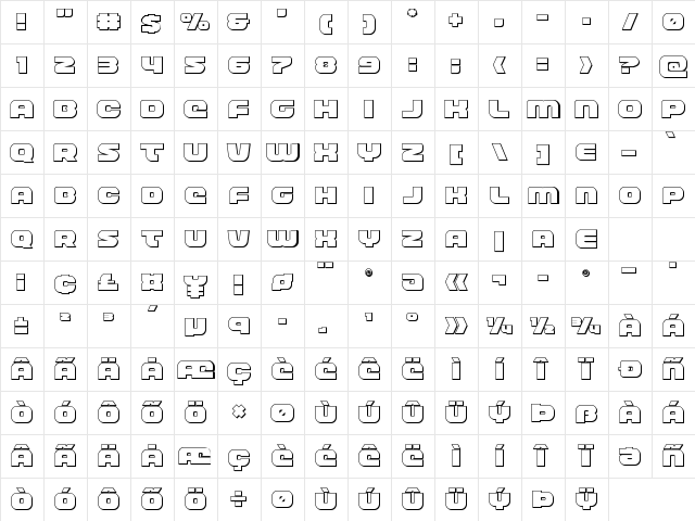 Front Runner Outline Outline Character Map