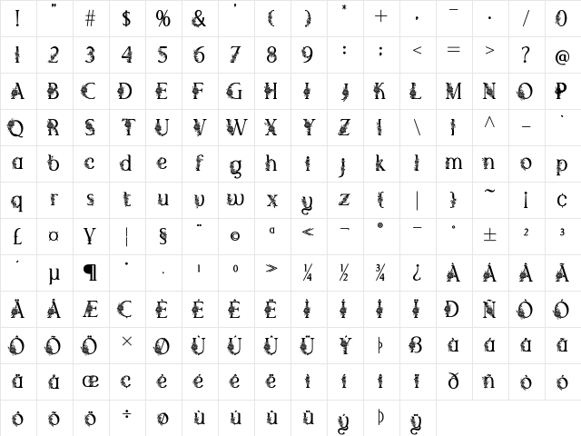 El Katana Alt Flo Medium DEMO Regular Character Map El Katana Alt Flo Medium DEMO Regular Character Map