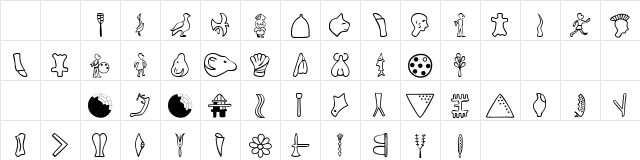 101! Phaistos Regular Character Map