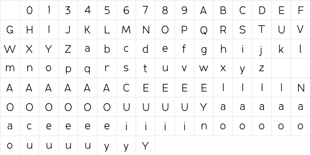 Lite On FREE Character Map Lite On FREE Character Map