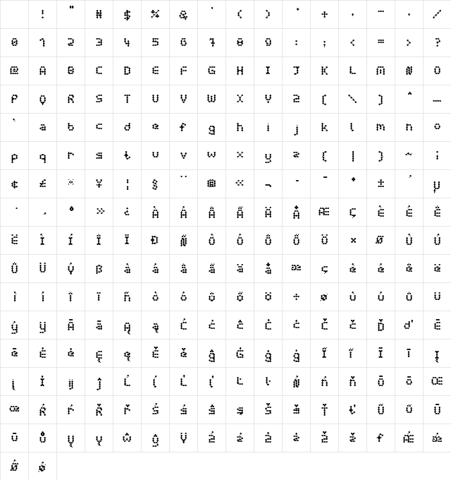 curly lava bubble Regular Character Map curly lava bubble Regular Character Map