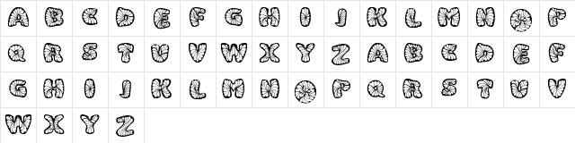 Beigly Regular Character Map