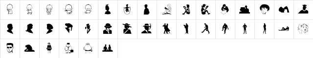 People Regular Character Map People Regular Character Map