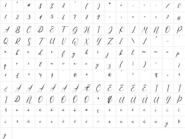 Heallington Regular Character Map Heallington Regular Character Map