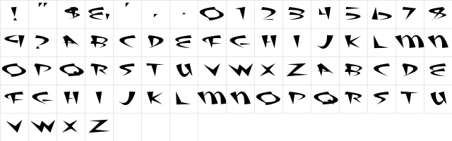 Fat Plain Character Map Fat Plain Character Map
