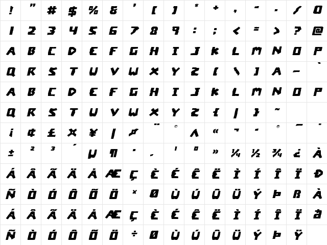 Coffin Stone Expanded Italic Expanded Italic Character Map Coffin Stone Expanded Italic Expanded Italic Character Map