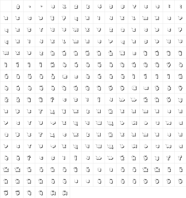 Nowy Geroy 4F Shadow Character Map Nowy Geroy 4F Shadow Character Map