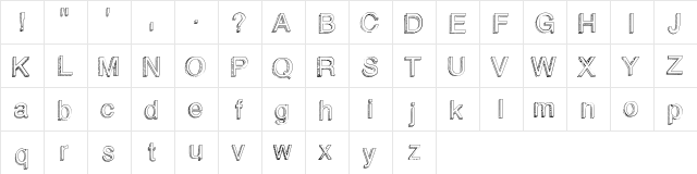 BlockBasic Medium Character Map BlockBasic Medium Character Map