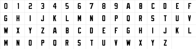 NFL Texans Regular Character Map